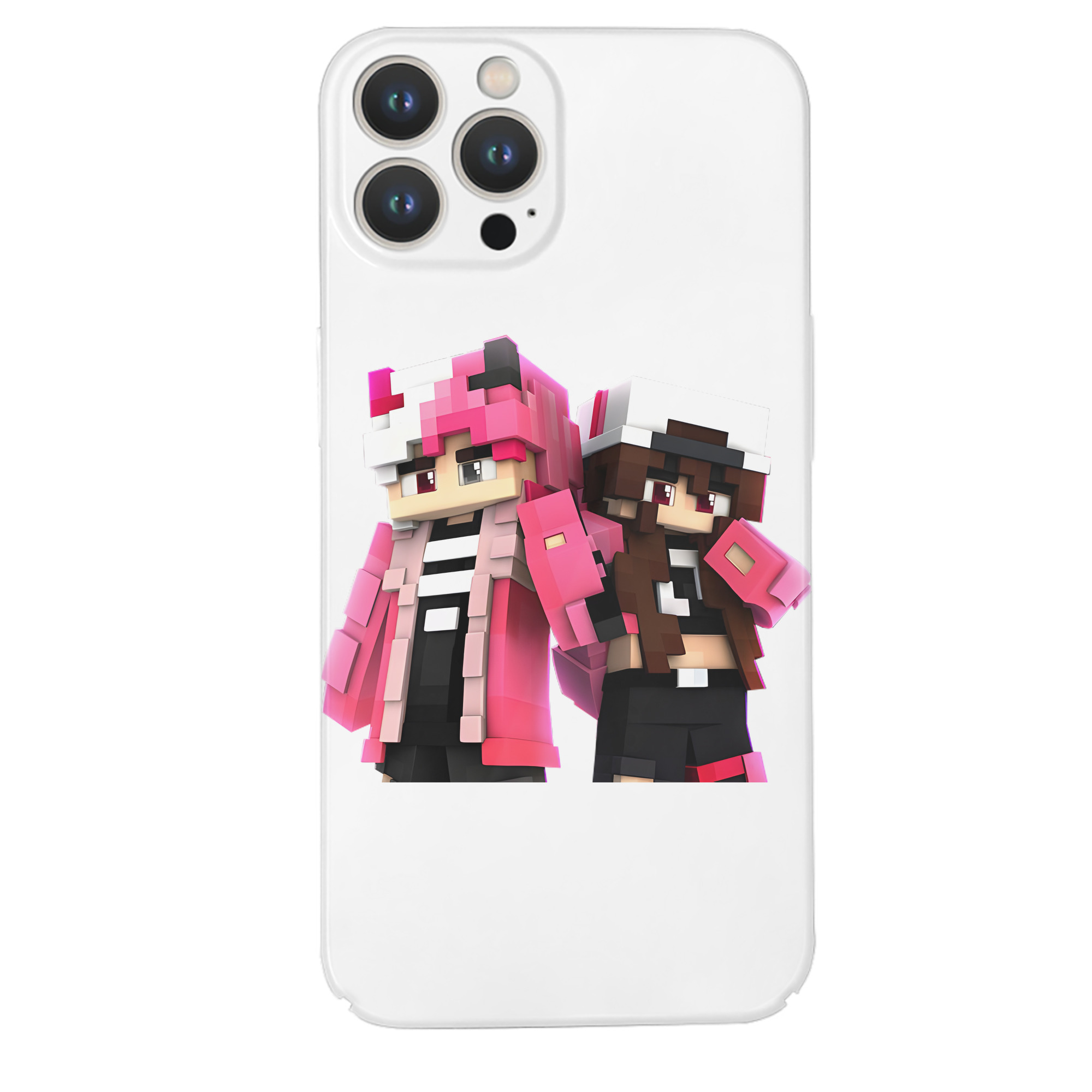 （画像用） マインクラフト ブロックの世界 Minecraft MC Block world 【iPhone 14シリーズ対応】ハードケース